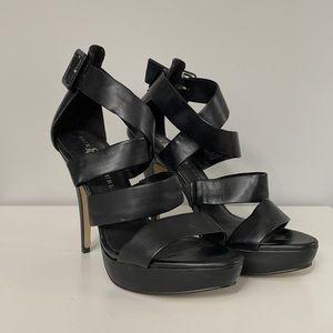 Rock and Republic Black Strappy Heels in size 9.5